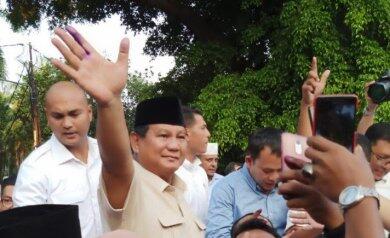 Prabowo Menang 62,84 Persen, Jokowi 37,16 Persen