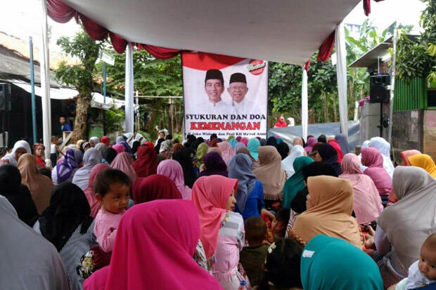Relawan Pertiwi Gelar Syukuran Kemenangan Jokowi-Ma'ruf Versi Hitung Cepat