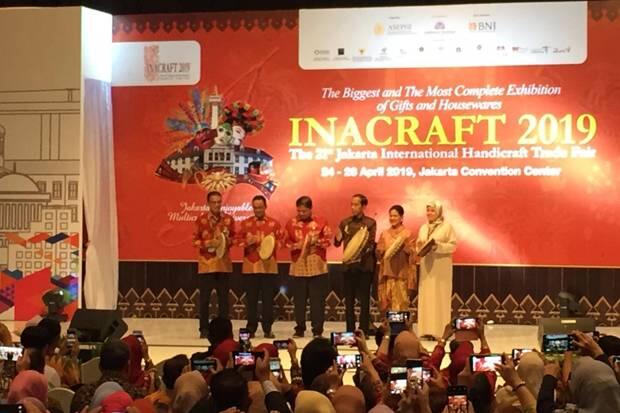 Buka Inacraft 2019, Jokowi Ingin Ekspor Kerajinan Naik Kelas