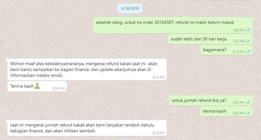 Order Hargadunia yang bermasalah