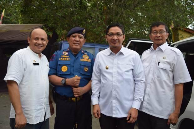 Wakil Wali Kota Palu Tinjau Latihan Damkar dan Rescue