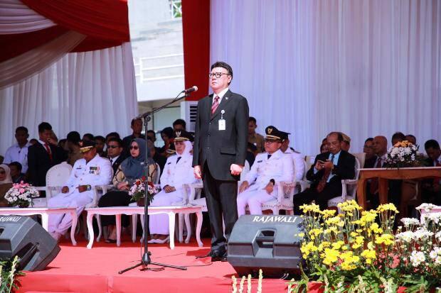 Mendagri Pimpin Upacara Peringatan ke XXIII Hari Otda di Kabupaten Banyuwangi
