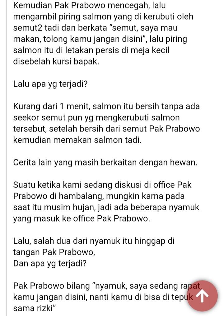 Prabowo Bisa Berkomunikasi Dengan Hewan