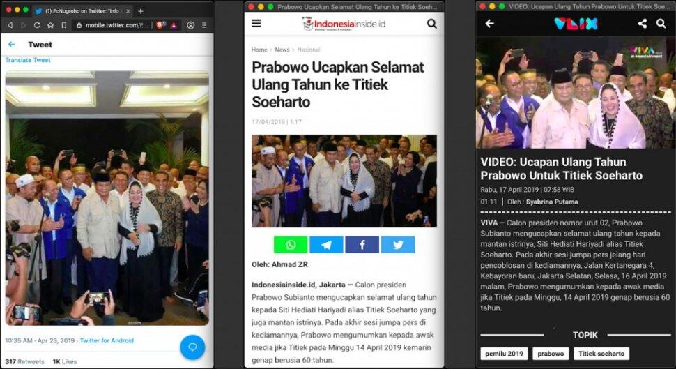 CEK FAKTA: Prabowo - Titiek Sudah Ijab Qabul, Kembali Jadi Suami Istri