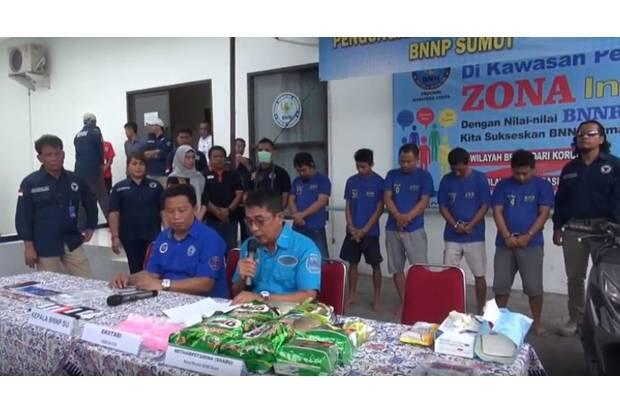 BNN Tangkap Napi Tanjung Gusta, 8,2 Kg Sabu dan 1.900 Pil Ekstasi Disita