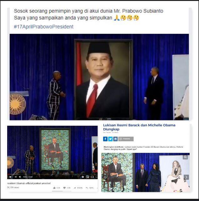 &#91;SALAH&#93; Video Obama Merilis Lukisan Prabowo