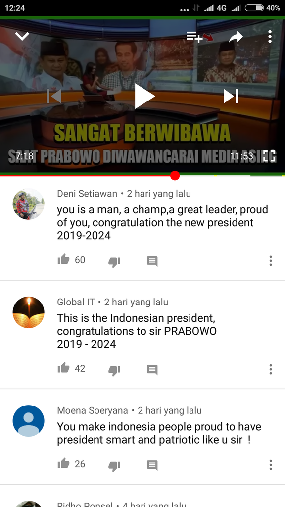 Sangat berwibawa ketika Prabowo di wawancara media Asing (kampret masuk)