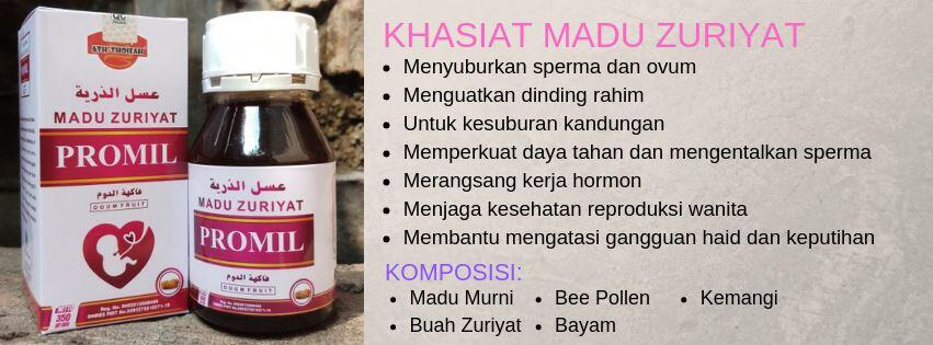 Promil madu dengan campuran ekstrak buah zuriat 