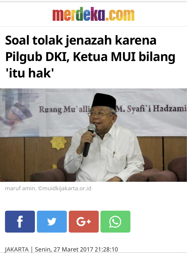 Kontroversi Surat MUI Sorong, Ma'ruf Amin 'Didorong-dorong'