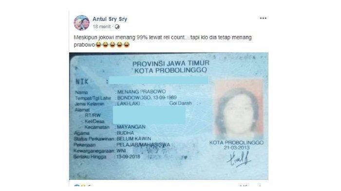 'Menang Prabowo' Itu Nyata Ada, Kini Viral Media Sosial, 
