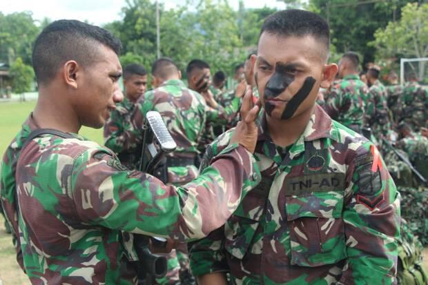 450 Personel Batalion 713 Ikuti Latihan Tempur