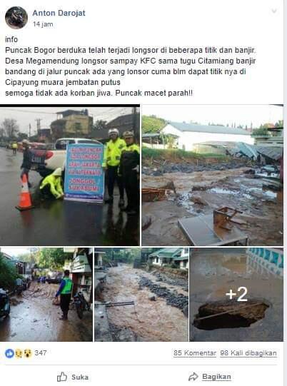 Polres Bogor Tegaskan Kabar Jalur Puncak Macet Parah Hoaks