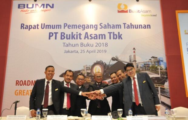 Bukit Asam Bagikan Dividen 75% pada RUPST Tahun Buku 2018