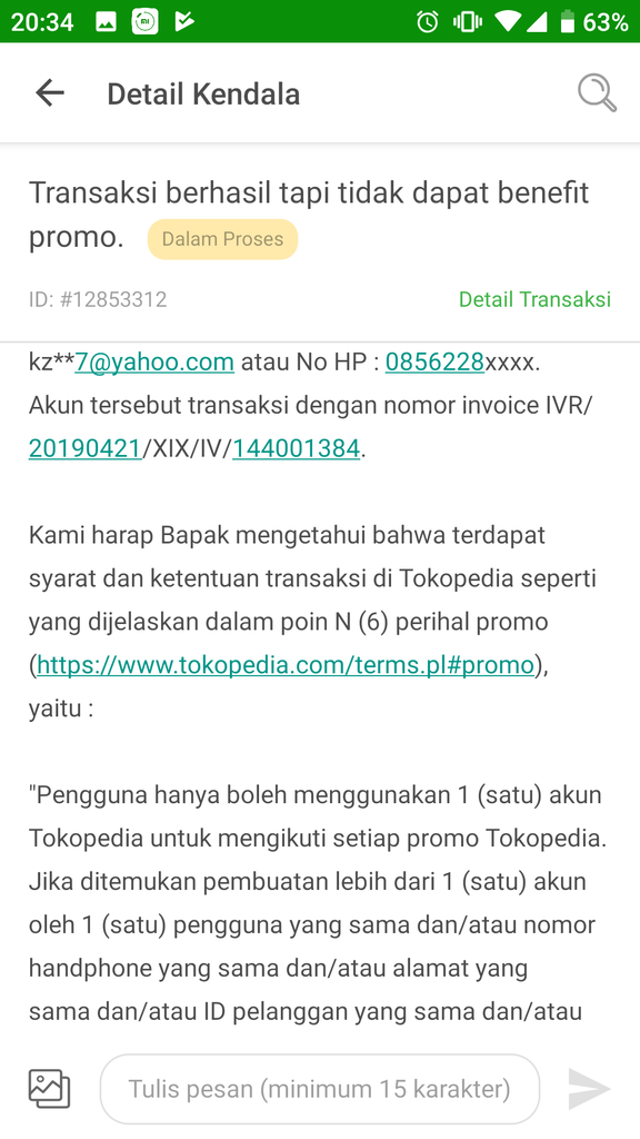 Tokopedia, cashback &amp; akun ganda