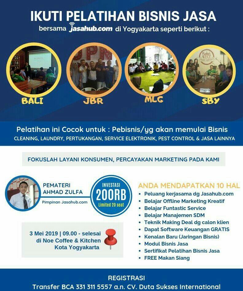 Pelatihan Bisnis Jasa di Kota Yogyakarta