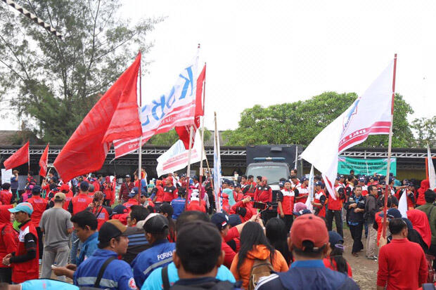 Buruh Jakut Pusatkan Perayaan May Day di Cilincing