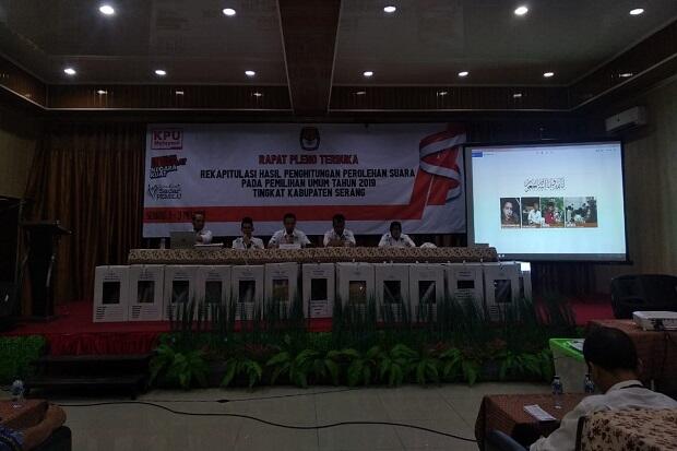 KPU Serang Pajang 4 Foto Petugas KPPS Meninggal Selama Proses Rekapitulasi