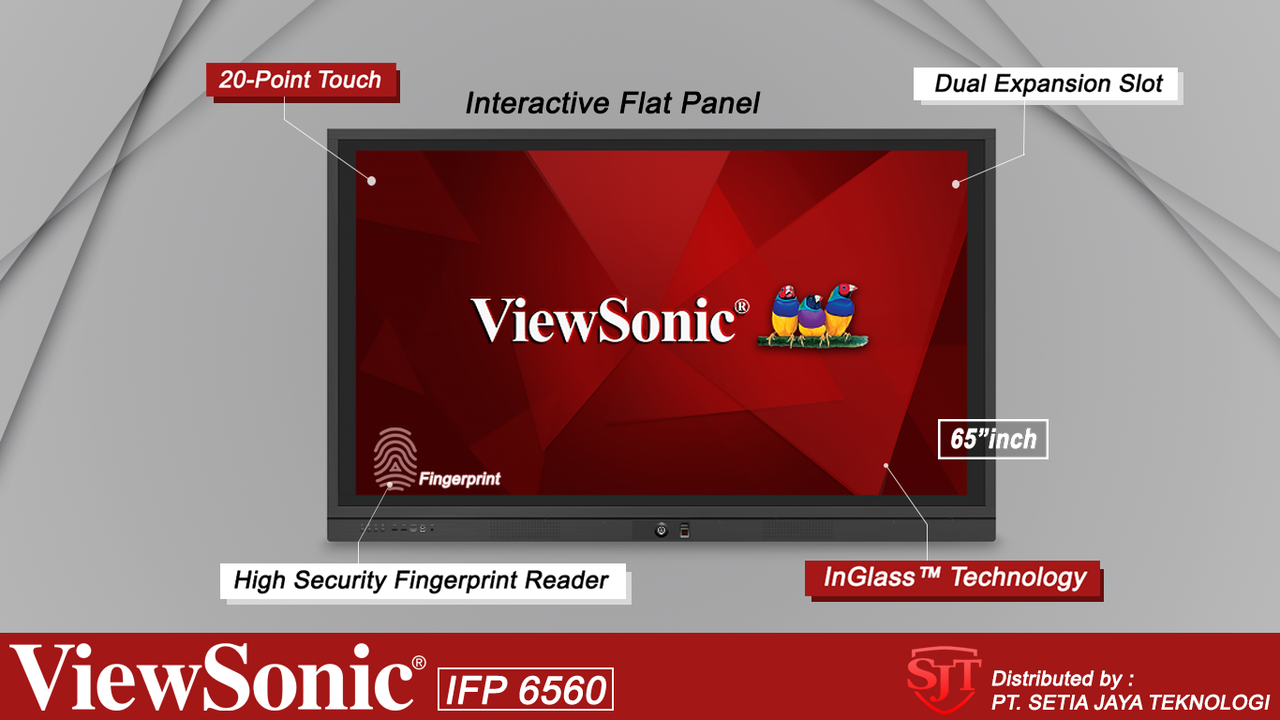 ViewSonic IFP 6560! Panel Interaktif dengan Layar Sentuh Lebih Akurat.