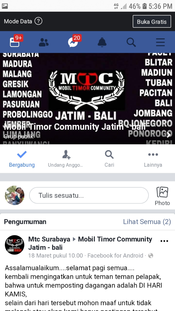 Apresiasikan dirimu dalam Komunitas-komunitas berikut ini! 