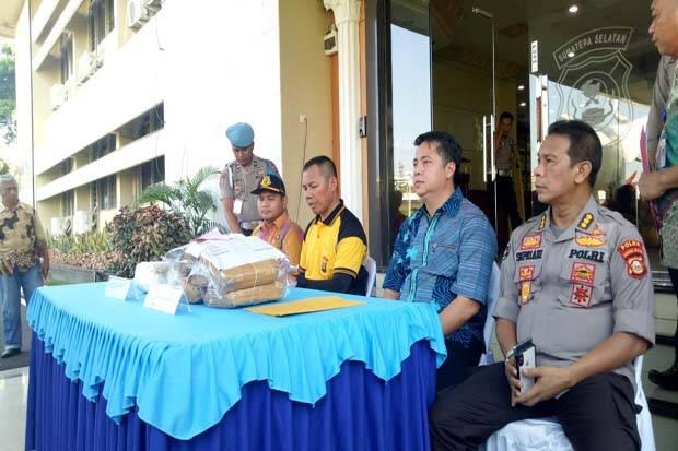 Polda Sumsel Tangkap Satu Kwintal Ganja Asal Aceh