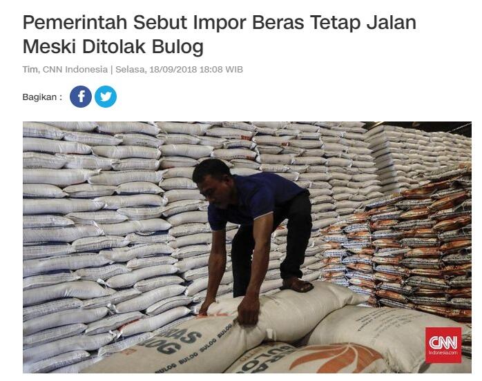 Buwas: Bulog Impor Beras 1,8 Juta Ton, Cuma Terpakai 150 Ribu Ton