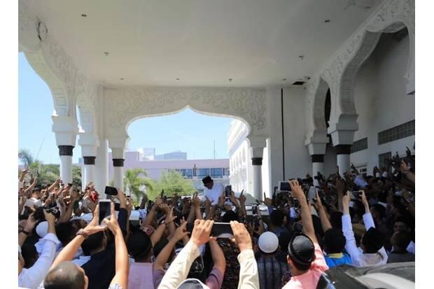Sambangi Aceh, Prabowo-Sandiaga Ingin Ucapkan Terima Kasih