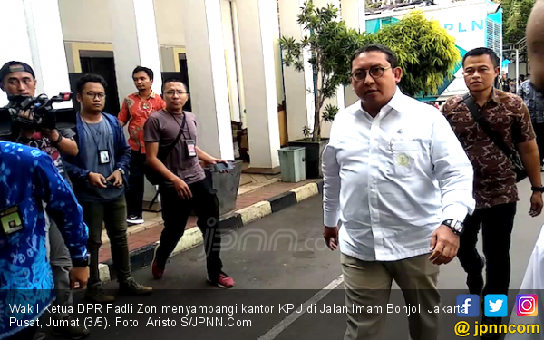 Fadli Zon Tidak Terima Alasan KPU soal Kesalahan Input Data ke Situng