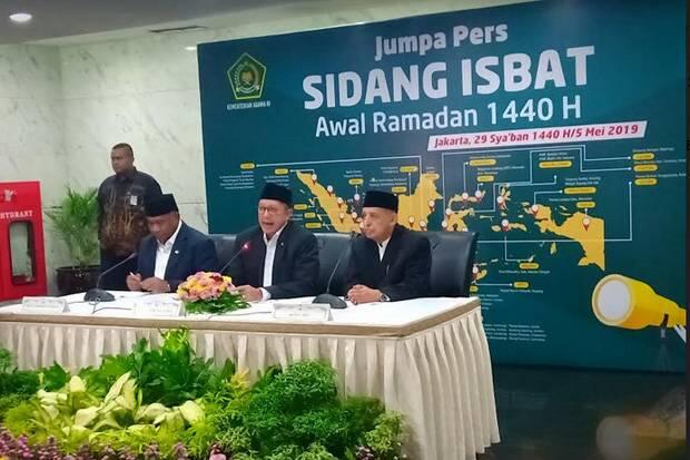 Menag Resmi Tetapkan 1 Ramadhan 1440 H Senin Besok