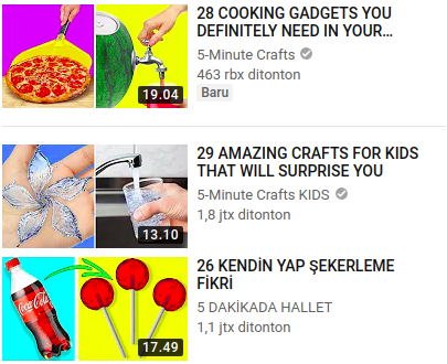 3 Fakta Menarik Tentang Channel 5-Minute Crafts di YouTube