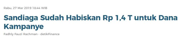 BPN Prabowo Laporkan Dana Kampanye: Penerimaan Rp 213 M, Pengeluaran Rp 211 M