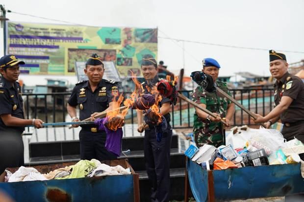 Bea Cukai Sumut dan Medan Musnahkan Barang Ilegal Senilai Rp190 Juta