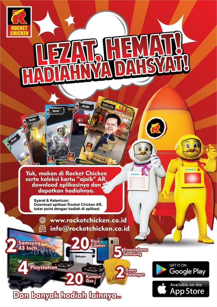 Rocket Chicken Rilis Kartu AR, Virtual Member, serta Penukaran Poin Berhadiah