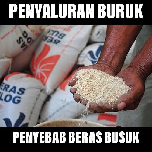 Penyaluran Buruk Bikin Beras Busuk 