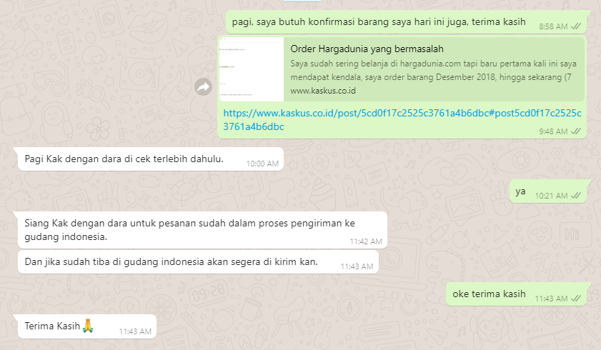 Order Hargadunia yang bermasalah