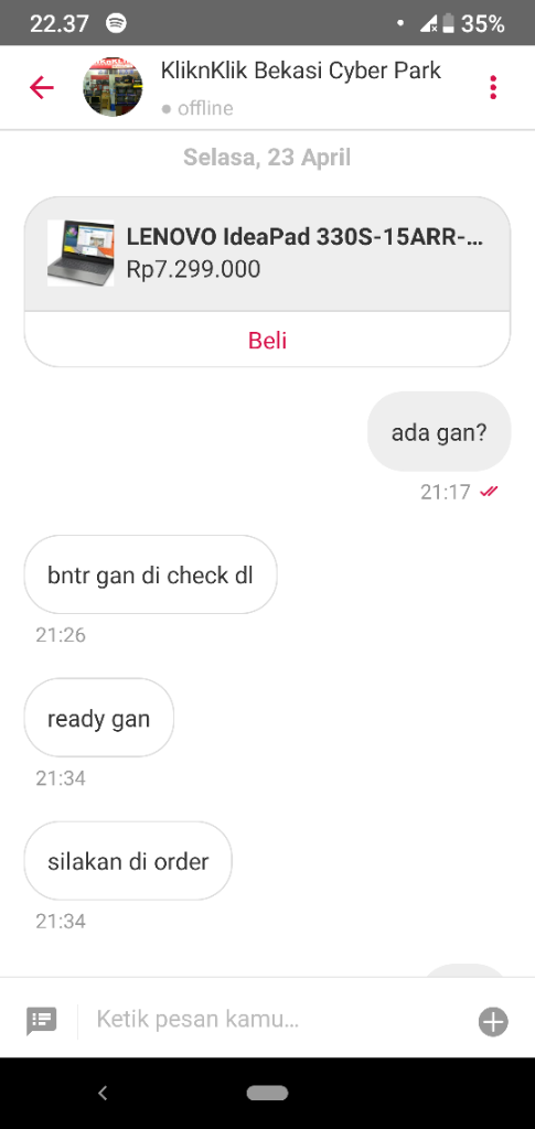 🔥Beli Laptop di KliknKlik BCP Bekasi (Lenovo 330s Ryzen 5)🔥