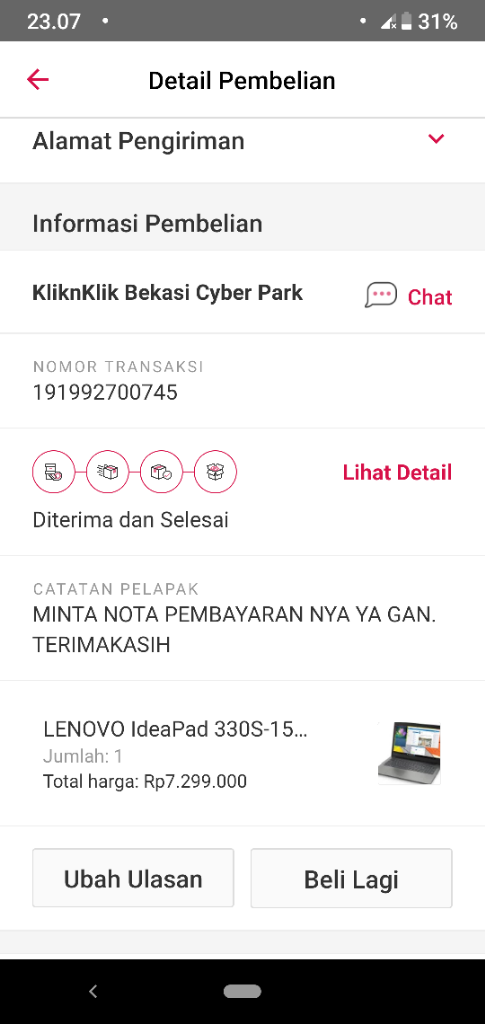 🔥Beli Laptop di KliknKlik BCP Bekasi (Lenovo 330s Ryzen 5)🔥