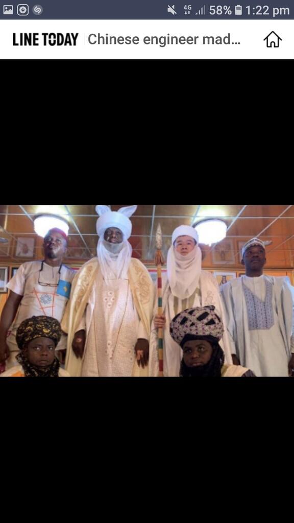Chinese engineer made Nigerian tribal chief for role in development
