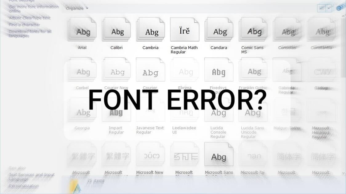 Cara Mengatasi Font Windows Tiba Tiba Berubah Cetak Tebal dan Miring