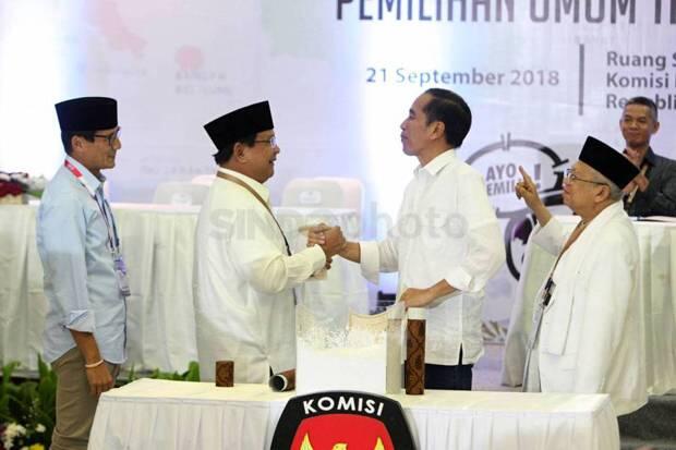 Situng KPU Capai 70%, Jokowi-Ma'ruf Masih Unggul Atas Prabowo-Sandi