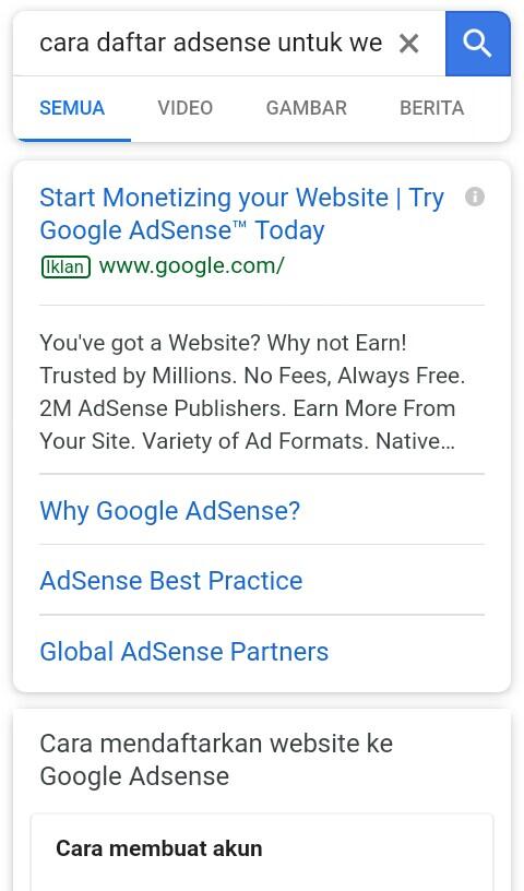 Demi kemolekan Google AdSense Aku rela di pecat dari kantor