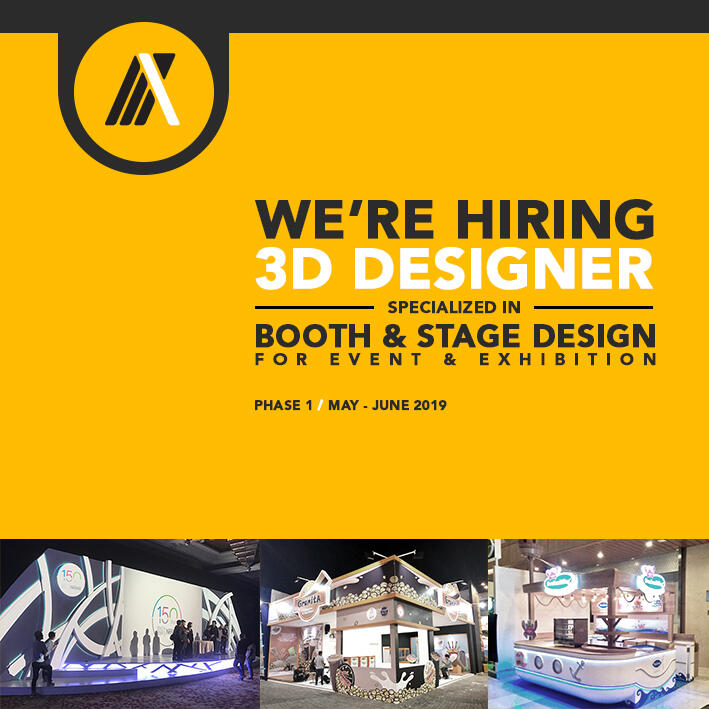 LOWONGAN: 3D DESIGNER (EXHIBITION BOOTH &amp; EVENT STAGE) JAKARTA SELATAN