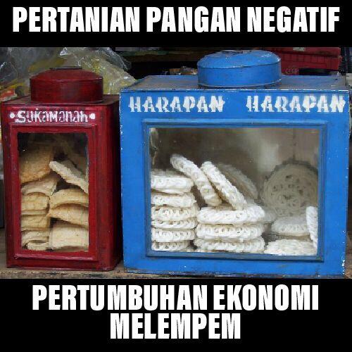 Pertanian Pangan Negatif, Pertumbuhan Ekonomi Melempem 