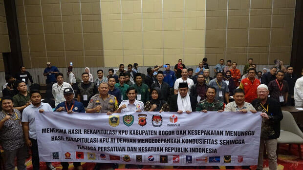 Rapat Pleno KPUD Ditutup dengan Deklarasi Damai, Prabowo Kuasai Bogor