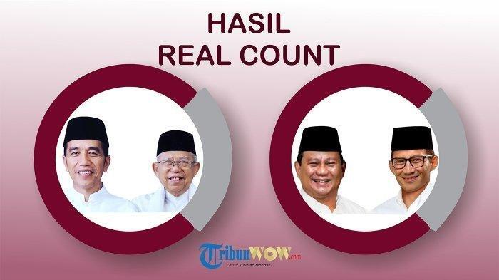 Update Real Count KPU Pilpres 2019 Kamis 9 Mei, Prabowo Sudah Capai 49 Juta Suara