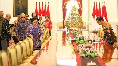 Presiden Jokowi Menerima Kunjungan BPIP di Istana Merdeka