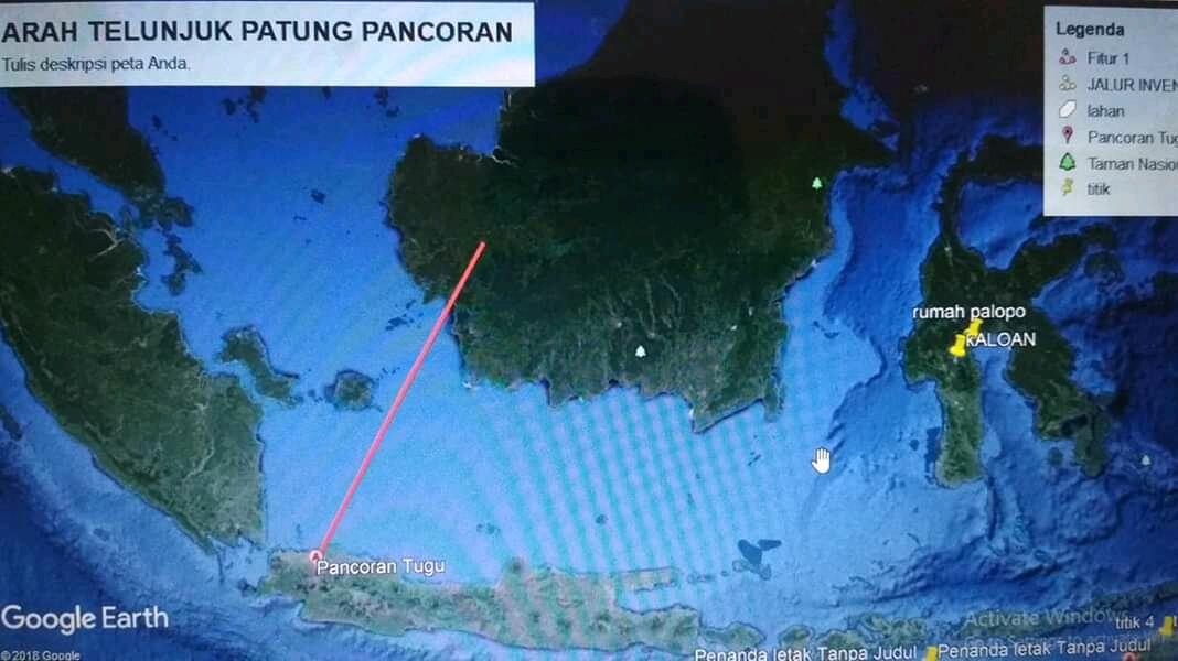 Misteri terpecahkan ternyata !!! telunjuk patung pancoran mengarah ke ibukota ini !!!