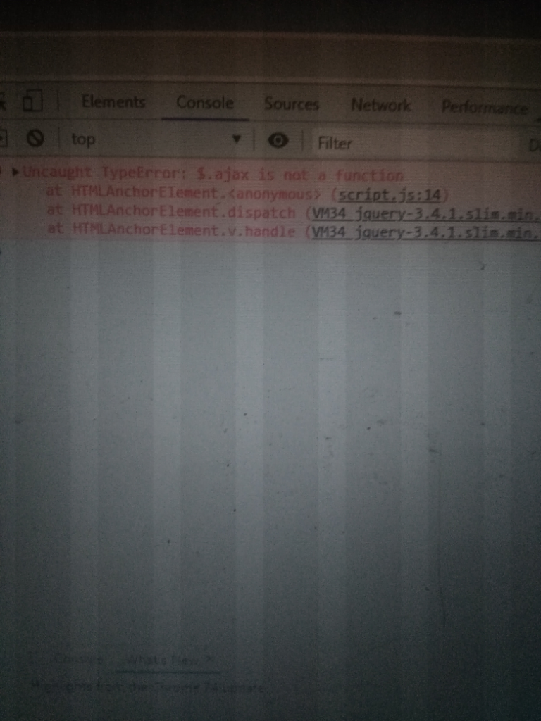 Erorr Ajax Is Not Function Bantuin Doong Plisss Jawab :(