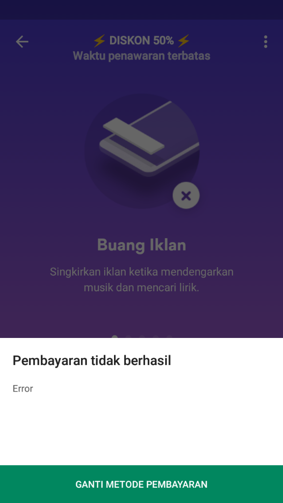 Helppppp!!! Pembayaran Tidak Berhasil/Google Play