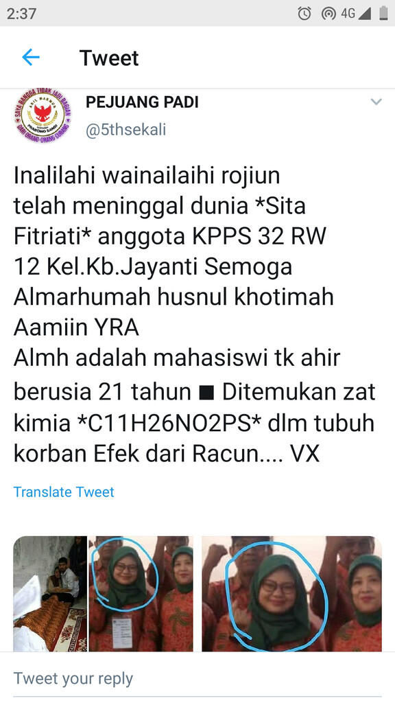 Viral Petugas KPPS Bandung Tewas Diracun, Keluarga Pastikan Hoaks