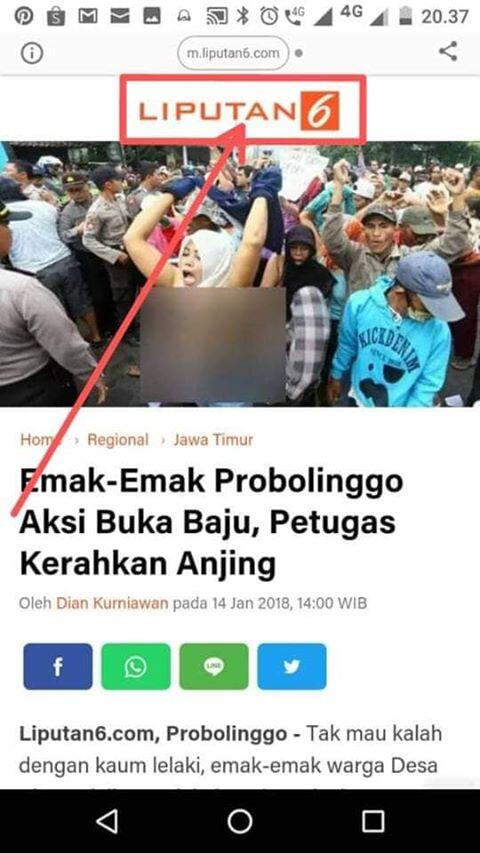 Pasukan emsk Emak Geruduk Kantor Kpu